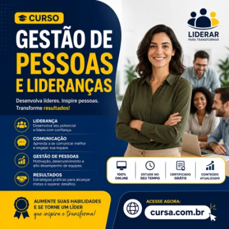 Curso de Gestão de Pessoas e Lideranças Grátis