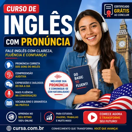 Curso de Inglês com pronúncia