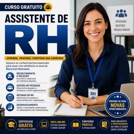  Curso de Assistente de RH  Gratuito