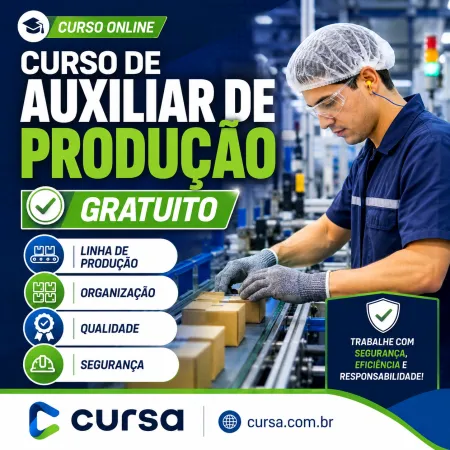 Curso de Auxiliar de Produção Gratuito