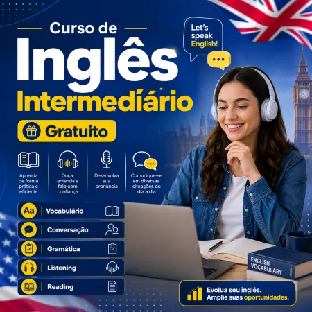 Curso de Inglês Intermediário Gratuito