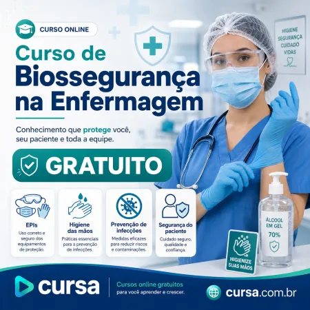 Curso de Biossegurança na Enfermagem Gratuito